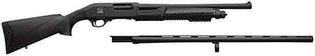 [8053800947169] Charles Daly 930374 301 Combo Full Size 12 Gauge Pump 3" 5+1 18.50/28" Black Steel Vent Rib Barrel, Black Aluminum Receiver, Black Synthetic Stock, Beretta/Benelli Mobil Choke System