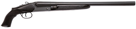 [8053800947374] Chiappa Firearms 930385 500  12 Gauge Break Open 2 20" Black Side By Side Barrel, Black Receiver, Black Wood Stock, Includes Pistol Grip