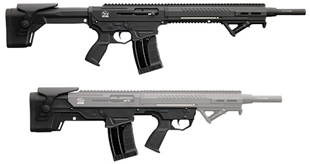 [8053800946803] Chiappa Firearms 930.364 Hydra 902 Combo 12 Gauge Semi-Auto 3" 5+1 18.70" Black Steel Barrel, Aluminum Receiver, Adj Comb Black Synthetic Stock, Black Polymer Grip