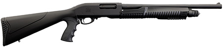 [8053800943734] Charles Daly 930294 301  Full Size Frame 12 Gauge Pump 3" 4+1 18.50" Black Steel Barrel, Black Aluminum Receiver, Black Fixed Synthetic Stock, Black Polymer Grip