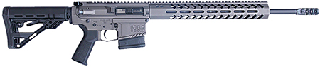 [854164007432] HM Defense HM10243 Titan  243 Win 10+1 20" Black Cerakote Match Grade Barrel, Tungsten Gray Cerakote 14" Picatinny Rail Aluminum Receiver, Black Synthetic Mil-Spec HM Stock, Black Polymer Grip