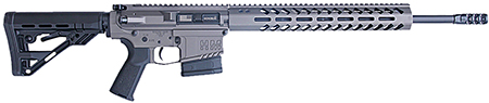 [854164007449] HM Defense HM1065 Avenger  6.5 Creedmoor 10+1 20" Black Cerakote Match Grade Barrel, Tungsten Gray Cerakote 14" Picatinny Rail Aluminum Receiver, Black Synthetic Mil-Spec HM Stock, Black Polymer Grip