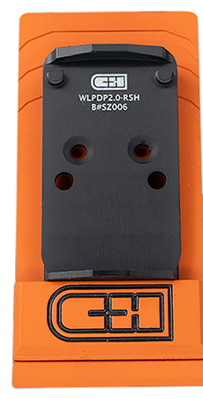[616943734379] C & h Precision WLPDP2.0RSH Walther DEFENSE PDP 2.0  Black Anodized Trijicon/Holosun Pattern Footprint