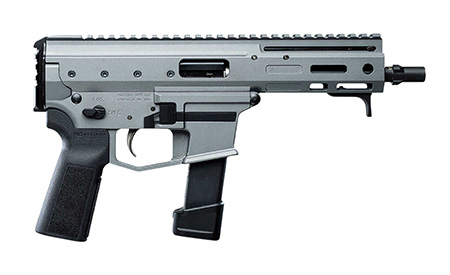 [850053228247] Angstadt Arms AAMDP29PG6 MDP-9  27+1 6" Black Melonite Threaded Barrel Tactical Gray Cerakote Black Polymer Grips