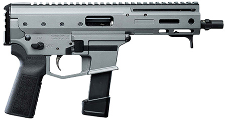 [850053228247] Angstadt Arms AAMDP29PG6 MDP-9  27+1 6" Black Melonite Threaded Barrel Tactical Gray Cerakote Black Polymer Grips
