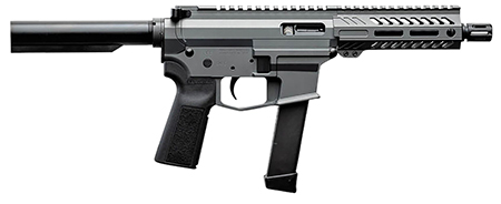 [853427007851] Angstadt Arms AAUDP09PG6 UDP-9  9mm Luger 15+1 6" Black Melonite Threaded Barrel, 5.50" Free Float M-LOK Handguards, Tactical Gray Cerakote Aluminum Picatinny Rail Receiver, Black B5 Grips