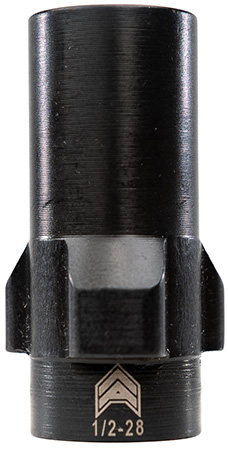 [850035894460] Angstadt Arms AA093LSD28 3-Lug Muzzle Adapter Black Nitride Hardened Steel 1/2x28 Threads 1.42" 9mm Luger
