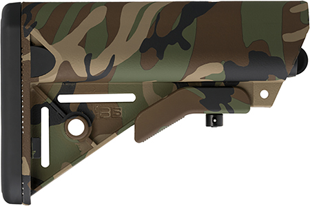 [814927020696] B5 Systems SOP1188 Enhanced SOPMOD Woodland Camo Polymer Fits AR-15