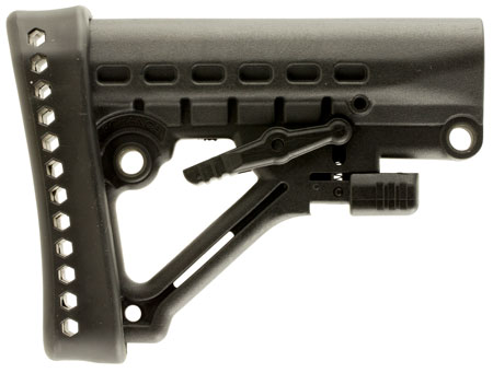 [708279011344] Archangel AA120 Heavy Duty  Black Synthetic, 6 Position, Fits AR-Platform with Commercial Tube