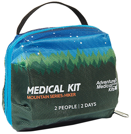 [707708010217] Adventure Medical Kits 01001021 Mountain Hiker Medical Kit First Aid Water Resistant Orange/Blue