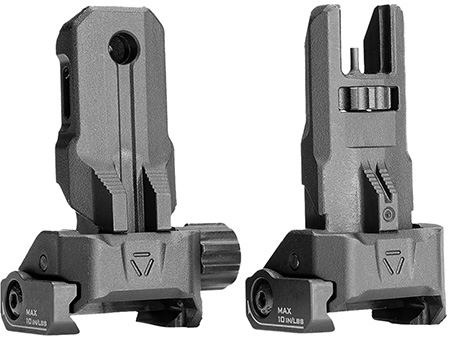 [793811765694] Strike Industries SPBUS Strike Polymer Backup Sights  Black Folding for AR-15