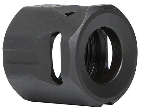 [793811765984] Strike Industries MCCIRCLE Micro Threaded Compensator Black Steel 1/2"x28 Threads 0.64" OAL Compatible w/ 9mm/357 SIG