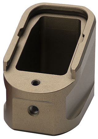 [793811765717] Strike Industries EMPALG17FDE Extended Mag Plate  Fits Glock G17 Fits Glock G22 Flat Dark Earth 6061 T-6 Aluminum