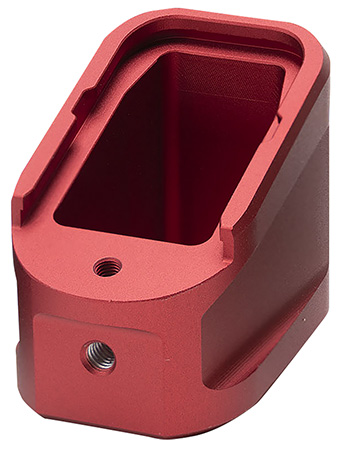 [793811765724] Strike Industries EMPALG17RED Extended Mag Plate  Fits Glock G17 Fits Glock G22 Red 6061 T-6 Aluminum