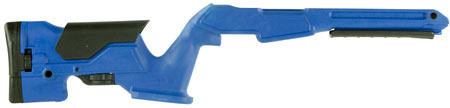 [708279012709] Archangel AAP1022BB Precision Stock  Bullseye Blue Synthetic Fixed with Adjustable Cheek Riser for Ruger 10/22 Ambidextrous Hand
