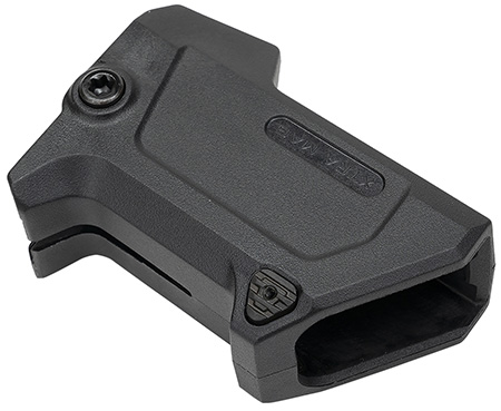 [793811766127] Strike Industries P320MAGHOLDER Mag Holder  Black Polymer Compatible w/ All Sig Sauer P320 Mags Ambidextrous
