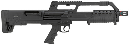 [817461018914] Escort HEBP20180001 BullTac PX 20 Gauge Pump 3" 5+1 18" Black Stainless Steel Barrel, Black Aluminum/Polymer Receiver w/Picatinny Rail, Black Bullpup Synthetic Stock, Black Grip