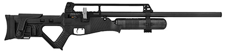 [817461016378] Hatsan USA HGBLITZ30 Blitz Air Rifle 30 Cal Carbon Fiber Air Tank, Open Sights, Synthetic Tactical Stock w/Elevation Adjustable Cheek Rest,  Integrated Pistol Grip