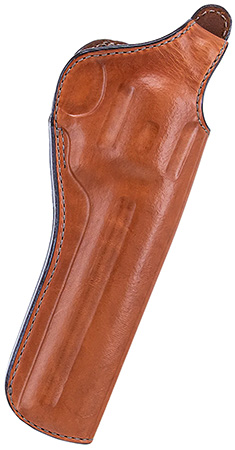 [013527126801] Bianchi 12680 111 Cyclone Belt Holster Size 05 OWB Open Bottom Style made of Leather with Tan Finish, Strongside/Crossdraw  &  Belt Loop Mount Type fits 6" Barrel S&W K-Frame for Right Hand