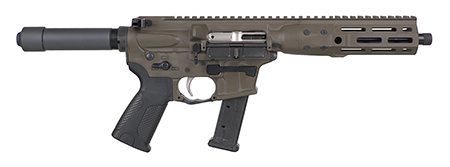 [850058027227] LWRC ICP9PBC8 IC-9  9mm Luger 33+1 8.50" Black Nitride Threaded Barrel, M-LOK Handguard, Patriot Brown Aluminum Receiver w/Integrated Rail Base, Black Pistol Tube, LWRC Ultra Combat Grip, Ambidextrous