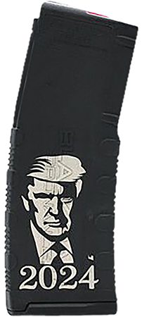 [681565230226] Black Rain Ordnance  Magazine  30rd 223 Rem/ 5.56 NATO Trump 2024 Engraving Fits AR-15 Black Polymer