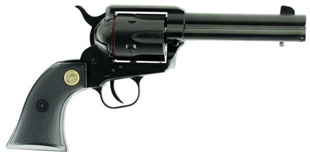 [8053670717022] Chiappa Firearms CF340261 SAA 1873  Medium Frame 17 HMR 6 Shot, 4.75" Blued Steel Barrel, Blued Steel Frame, Blued Cylinder, Black Plastic Grip, Exposed Hammer