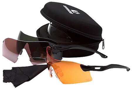 [811907020998] Pyramex VGSB88KIT Drop Zone Glasses Kit Multi Lens Anti-Fog Black Frame