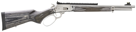 [736676704330] Marlin 70433 1894 SBL 357 Mag 8+1 16.10" Stainless Polished Threaded Barrel &  Picatinny Rail Receiver, Fixed Gray Laminate Stock