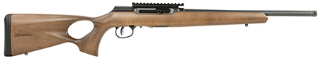 [062654472473] Savage Arms 47247 A Series Timber 22 LR 10+1 18" Black Threaded Barrel, Black Picatinny Rail Steel Receiver, Woodgrain Fixed Thumbhole Stock