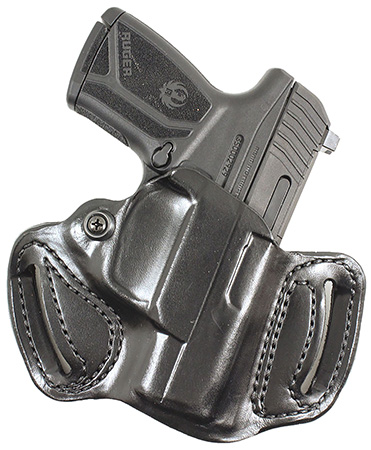 [792695379560] DeSantis Gunhide 086BA1ZZ0 Mini Slide  Black Leather Fits Rost Martin RMIC Belt Loop Mount Right Hand
