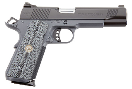 [811826021069] Wilson Combat CQBECFS9 1911 CQB Elite Carry Exclusive Configuration 9mm Luger 10+1, 5" Match Grade Barrel, Black Serrated Carbon Steel Slide, Gray Carbon Steel Frame w/Beavertail