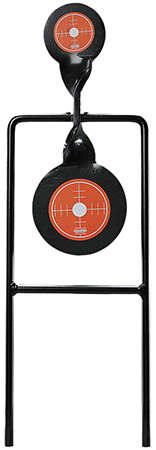 [076683013064] Champion Targets 40875 Gong Spinner Target 3" Top Target/4.7" Bottom Target Black/Orange Steel Bullseye Standing