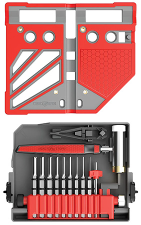 [813119015137] Real Avid AVMBBPKIT  Master Gray/Red Steel 18 Pieces
