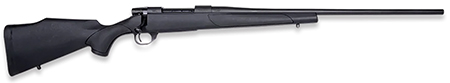 [747115456284] Weatherby VTX7MMPR4T Vanguard Obsidian Full Size 7mm PRC 3+1 24" Blued #2 Contour Threaded Barrel, Blued Drilled  &  Tapped Steel Receiver, Black Monte Carlo Synthetic Stock
