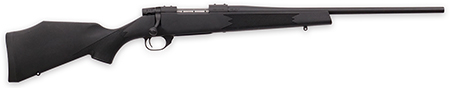 [747115456567] Weatherby VYT7M8RR0T Vanguard Synthetic Compact 7mm-08 Rem 4+1 20" Matte Blued #1 Threaded Barrel, Matte Blued Drilled  &  Tapped Steel Receiver, Black Adjustable Synthetic Stock