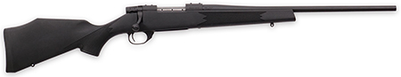 [747115456543] Weatherby VYT308NR0T Vanguard Synthetic Compact 308 Win Mag 4+1 20" Matte Blued #1 Threaded Barrel, Matte Blued Drilled  &  Tapped Steel Receiver, Black Adjustable Synthetic Stock