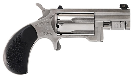 [744253003714] North American Arms SNT Sentinel  22 WMR 5 Shot 1.42" Matte Stainless Steel Barrel, Stainless Cylinder, Matte Stainless Steel Frame, Slip-on Rubber Pebble Grip, Exposed Hammer