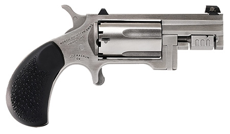 [744253003721] North American Arms SNTC Sentinel Conversion 22 WMR/22 LR 5 Shot 1.42" Matte Stainless Steel Barrel, Stainless Cylinder, Matte Stainless Steel Frame ,Slip-on Rubber Pebble Grip, Exposed Hammer