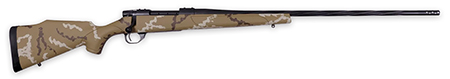 [747115456031] Weatherby VHH7MMPR6B Vanguard Outfitter Full Size 7mm PRC 3+1 26" Black Cerakote #2 Fluted/Threaded Barrel  &  Drilled  &  Tapped Steel Receiver, Tan w/Brown  &  White Sponge Monte Carlo Synthetic Stock