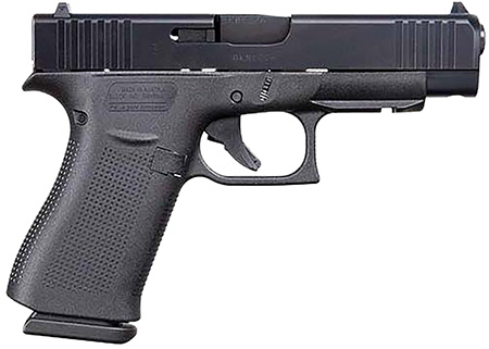 [764503062216] Glock UA4850201FR G48 Gen5 Slim Compact 9mm Luger 10+1 4.17" Black Steel Barrel Black, nDLC Front Rail/Serrated Slide, Black Polymer Frame w/Beavertail, Black Textured Polymer Grips, USA Made
