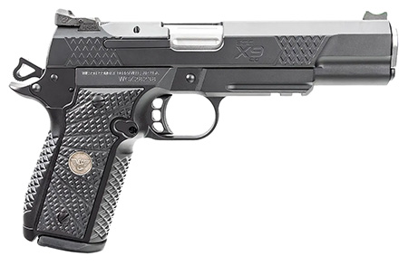 [810129406641] Wilson Combat 2EDCXLPR9 EDC X9 2.0 Compact Frame 9mm Luger 15+1 5" Steel Barrel, Black Armor-Tuff Serrated Stainless Steel Slide, Aluminum Frame w/Picatinny Rail, Black G10 Starburst Grip