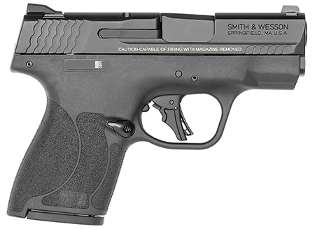[022188898279] Smith  &  Wesson 14203 M & P Shield Plus  Micro-Compact Frame 9mm Luger 10+1 3.10" Black Armornite Steel Barrel  &  Serrated Slide, Black Polymer Frame, Black Polymer Grip, Thumb Safety