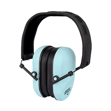 [674326381893] Radians VXP820BX Vertex Passive Earmuff 23 dB Over the Head Aqua Blue/Black