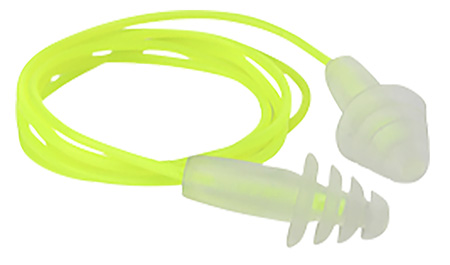 [674326381497] Radians FP43HVBP3 Resistor Flanged Earplugs Thermoplastic 27dB Yellow/Clear 3Pair