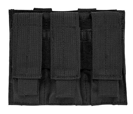 [814108017200] NcStar CVP3P2932B Triple Mag Pouch  Black Nylon