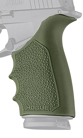[743108185216] Hogue 18521 Grip Sleeve Handall Beavertail OD Green Rubber