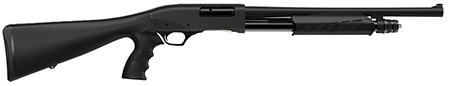 [193212020628] Retay USA GPSTACPG18 GPS  12 Gauge Pump 3" 4+1 18.5" Black Steel Barrel, Matte Black Anodized Aluminum Receiver, Black Fixed w/Pistol Grip Synthetic Stock