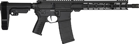[810148624309] CMMG 55AC20AAB Banshee MK4 5.56x45mm 30+1 12.50" Black Nitride Medium Taper Threaded Barrel, EML 11" M-LOK Handguards, Black Armor Cerakote Aluminum Picatinny Rail Receiver, CMMG Zeroed Grips