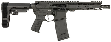 [810148623531] CMMG 30AF20AAB Banshee MK4 300 Blackout 30+1 8" Black Nitride Medium Taper Threaded Barrel, EML 7" M-LOK Handguards, Black Armor Cerakote Aluminum Picatinny Rail Receiver, CMMG Zeroed Grips