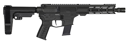 [810148623326] CMMG 10A570FAB Banshee MK10 10mm Auto 30+1 8" Black Nitride Medium Taper Threaded Barrel, EML 7" M-LOK Handguards, Black Armor Cerakote Aluminum Picatinny Rail Receiver, CMMG Zeroed Grips